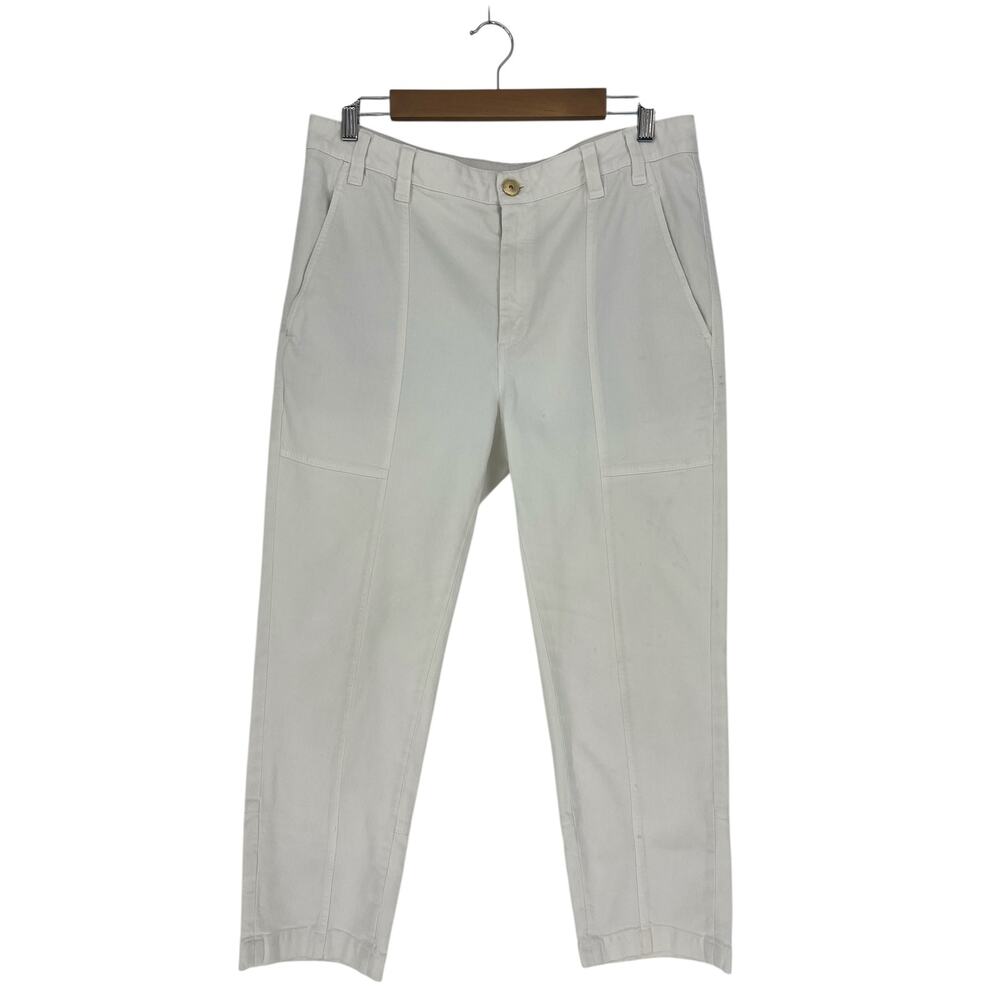 Brunello Cucinelli White Patch Pocket Utility Cotton Pants - Picture 4 of 11